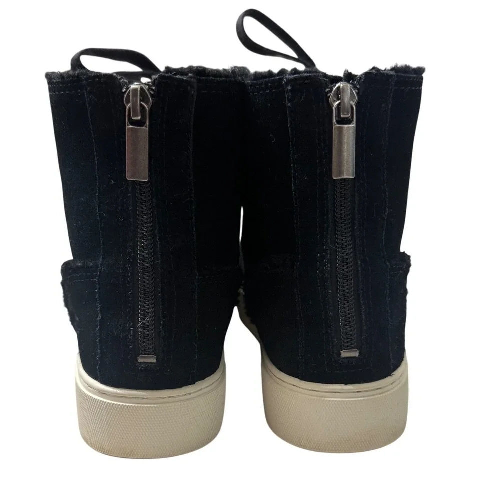 UGG Nuray Platform Sneaker Booties 9 Womens Black Suede High Top